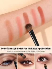 MAANGE 12pcs Professional Dual-Ended Makeup Brush Set, Including Angled Foundation Brush, Contour Brush, Blush Brush, Powder Brush, Eyeshadow Brush, Eyeliner Brush, Eyebrow Brush, Concealer Brush, Highlighter Brush And Blending Brush, Soft Bristles, Portable Travel Set, Gift For Women And Girls