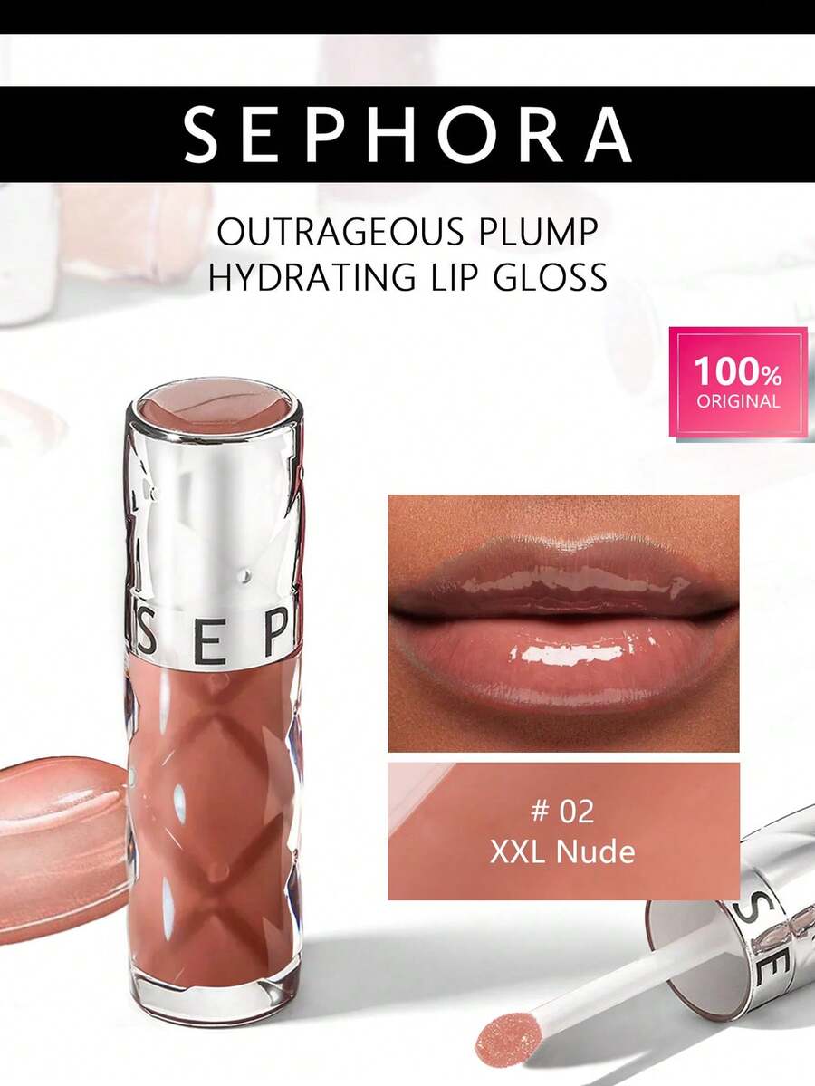 Sephora COLLECTION丰唇蜜02号，水润亮泽质地，轻盈不粘腻，滋润丰唇，持久保湿，镜面般光泽，6毫升/0.2液盎司