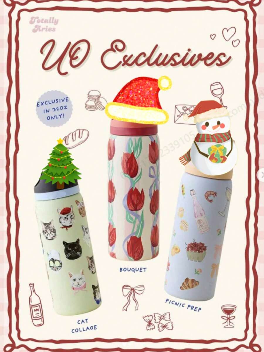 Botella de agua de 32 oz con diseño de huevo Good Egg, termos y botellas de agua, termo de acero inoxidable, original, compatible con botellas de agua de acero inoxidable con aislamiento. Esta botella cuenta con un diseño de aislamiento al vacío de doble capa, lo que la convierte en un utensilio de alta calidad para beber en verano. Es fácil de transportar y adecuada para acampar, hacer senderismo, viajes en coche o cualquier otro tipo de viaje. Es una excelente opción de regalo. Es una botella de agua deportiva, diseñada específicamente para quienes beben agua. Es ideal para picnics, actividades de verano, aventuras al aire libre, camping, gimnasios, dormitorios, yoga, viajes en coche, desplazamientos a la oficina, profesores, regalos de graduación, regalos para profesores, regalos para el Día de la Madre y regalos de cumpleaños. Es ideal para beber agua, té helado o café, bebidas frías y calientes. - Collage de gato - Ver 1