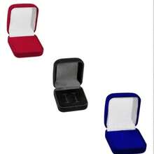 Caixa Caixinha Estojo Para Aliança E Anéis Veludo Forro Cetim Cor Sortida