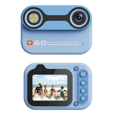 Kids Camera, IP68 Underwater Camera, Suitable For Children Aged 3-12 Years Old, High-Definition Children'S Digital Camera, With 1080P Video Recording.