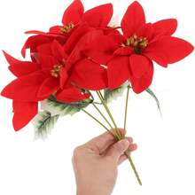 1pc Artificial Christmas Floral Arrangement, Lifelike Mixed Greenery Centerpiece For Wedding Bouquet Table Decor & Home Office Decor