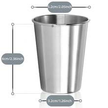 6 Pack Edelstahl Schnapsgläser 2 Oz Schnapsglas Metall Espresso Barausstattung Trinkbecher Gefäß für Zuhause Restaurant Tequila Spirituosen Party Cocktail Bier Whiskey Wasser Bar Silber