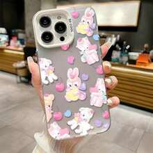 Soft Silicone Case With Creative And Fashionable Design For Phones Model 16 Promax/16plus/16pro/16, 15/14/13/12/11 That Protects Against Shocks And Drops, Precise Hole For Camera And Single Block Of Silicone Material.Phone Case Cover For Phone - Silver - View 3