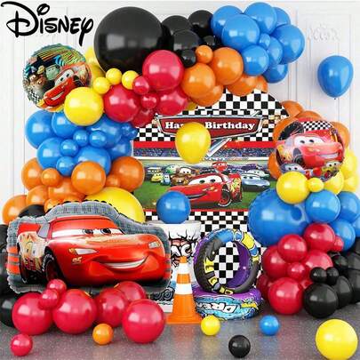 125pcs Racing Theme Party Supplies Set For Family Gathering, Birthday Party