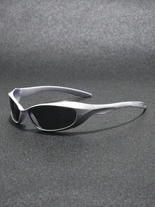 1PC/4PCS Futuristic Y2K Cycling Fashion Glasses For Men & Women Couples, Punk Hipster Sports Goggles Suitable For Driving, Everyday Wear, Running, Hiking And Beach Activities - Multicolor - View 10