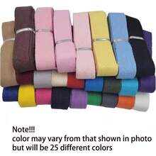 Herringbone Tape Ribbon 3 4 Inch 25 Mixed Color 50 YardsCotton Twill Ribbon Herringbone Bias Tape Natural Webbing Tape For Sewing Binding Gift Wrapping DIY Crafts Sewing Home Decoration
