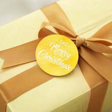 3 Pieces Merry Christmas Acrylic Cupcake Toppers Acrylic Mirror Disc Xmas Cupcake Decorations For Christmas New Year Party Supplies (Gold & Silver)