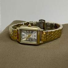 1 pieza Reloj de cuarzo CILOA 2025 nuevo de moda, de lujo, con esfera cuadrada pequeña, con bisel de acero incrustado de diamantes, resistente al agua, adecuado para uso diario y fiestas