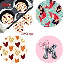 2 pezzi Sottobicchieri portabicchieri per auto, antishock, universali, di moda, accessori per interni auto, regalo per feste