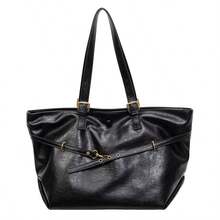 时尚、多功能、优雅的全新设计简约潮流单肩腋下托特包，休闲通勤商务高端托特包 - 彩色 - 查看 14