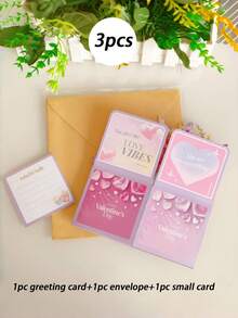 Valentine's Day Purple Butterfly Gift Box Greeting Card - Multicolor - View 7