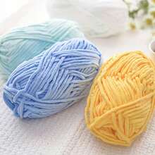 Soft And Comfortable Chenille Yarn For Hand Knitting And Crochet - 50g, 2362.2 Inch Rolls, Available In Multiple Colors - Suitable For Scarves, Shoes, Dolls - 十九 藍色 - 查看 9