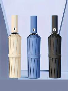 24-Rib Fully Automatic Umbrella, Sun And Rain Protection, UV Protection Umbrella, Suitable For School, Office, Home, Travel And Back To School Supplies, Sunny And Rainy Dual-Use Umbrella, Sun Protection, 99% UV Protection, Suitable For Men And Women, Durable Structure, Sun And Rain Protection