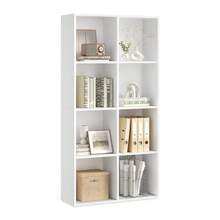 VASAGLE Custos Collection - Bookshelf, Bookcase, Cube Shelf With 8 Compartments, 9.4 X 25.8 X 51 Inches, Storage Shelf, For Living Room, Home Office, Dining Room - trắng - Xem 2