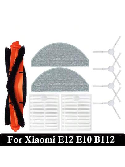 Replacement Parts Compatible Xiaomi Mijia E10/E12/B112/C103 Robot Stofzuiger Cleaner Accessories Main Side Brush Mop Cloth Filter