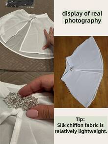 1 件新款新娘婚纱短斗篷/简约经典披肩，希腊女神孔雀服装配饰/丘比特万圣节服装外套，适合日常派对、舞台表演和摄影 - 彩色 - 查看 11
