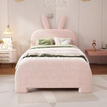Kids Bed Frames, Headboards & Footboards - Pink + Plush + 90cm*200cm - View 3