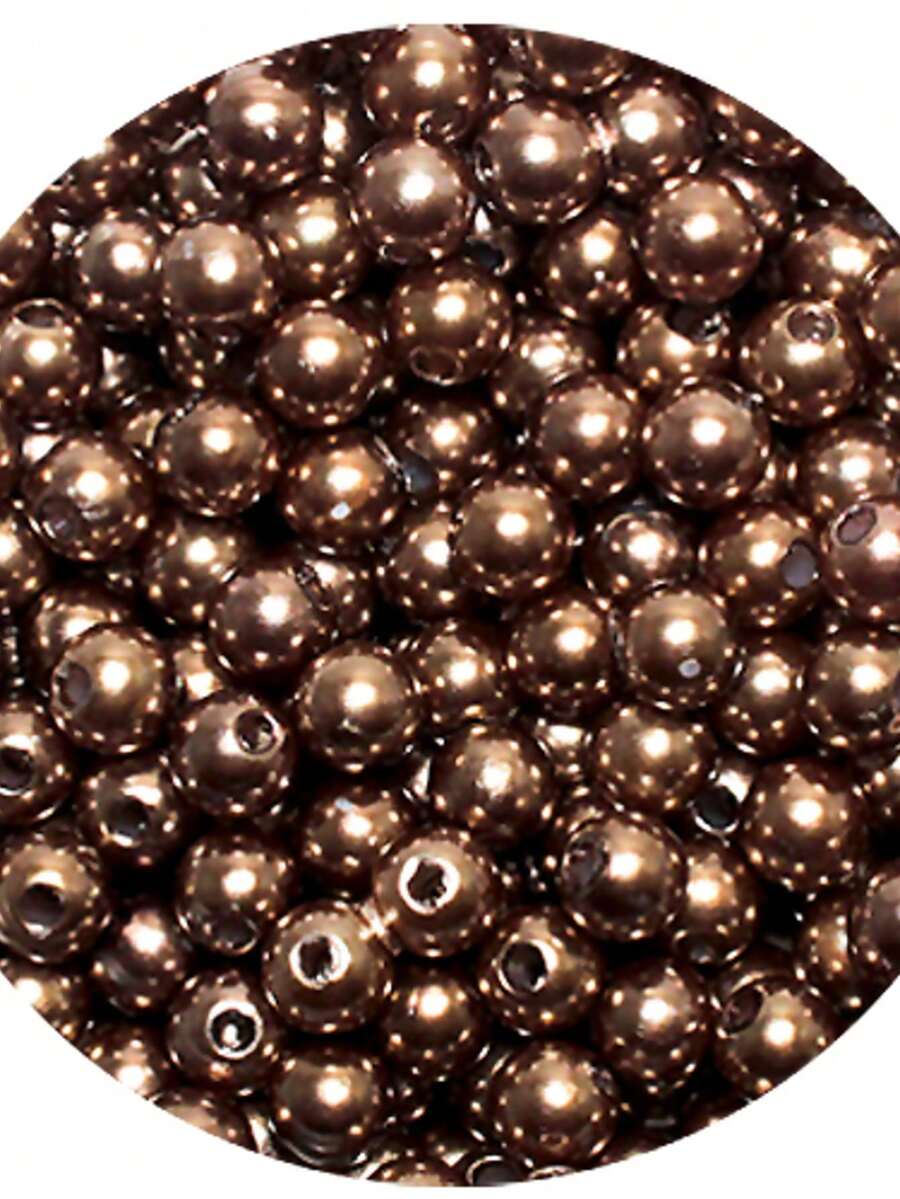 10mm ABS Pearl With Through Hole 125 Units - Crafts - 鏽棕色 - 查看 1