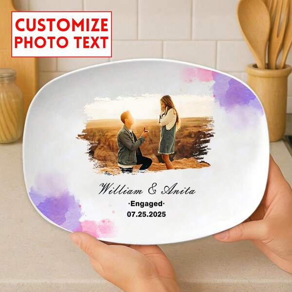 Personalized Wedding Custom Plates, Customize My Beautiful Platter For Service And Display, Wedding Gifts