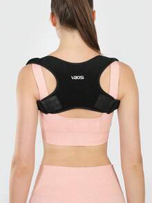 VBOSI （购买大一码）男女通用上背部支撑运动肩部支架姿势矫正器健身房健身配件 - 黑色 - 查看 6