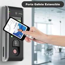 2Pcs Sujetador De Insignia para Tarjetas de ID Vertical y Horizontal para Mujer y Hombre,Protector de Gafete con Cordones para Gafete Retractil,Porta Gafete para Negocios Oficina (Negro) - blanco - Ver 3