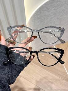 modische Brille - 2 pcs kombinasi warna hitam dan abu-abu - View 5