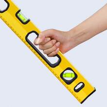 3Pcs Magnetic Aluminium Spirit Level Set, Multi Size Measuring Level Tools With Pencil For Construction & Home Use - Multicolor - View 6