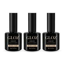 GLOZ Gel Base Coat For Gel Nail Polish Soak Off Upgraded Formula Long-Lasting DIY Home And Nail Salon