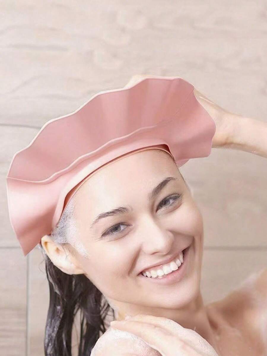 可调节浴帽 | 洗发护眼头套 | 沐浴护理用品礼品 圣诞节/万圣节/感恩节 洗发沐浴防护 柔软浴帽 - 彩色 - 查看 1