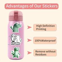52PCS Funny Lizard Meme Cartoon Graffiti Creative Stickers DIY Laptop Refrigerator Luggage Phone Case Water Cup Decoration Stickers Toy - Multicolor - View 8