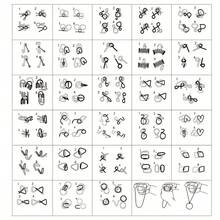 30-Piece Jigsaw Puzzle Set: Lu Ban Lock, Kongming Lock, Nine-Linked Rings, Reverse Thinking Brain . The Perfect Choice For Halloween/Thanksgiving/Birthday Party/Christmas/New Year Gifts