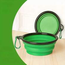 Portable Foldable Dog Bowl - With Hook, Collapsible Pet Feeder, Anti-Spill Design, Suitable For Small/Medium/Large Dogs - Travel, Cage, Home Use - Easy To Clean Material, Space-Saving - Multicolor - View 9