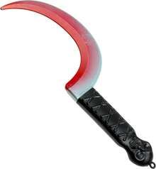 Skeleteen Bloody Sickle Weapon Prop - Fake Zombie Costume Accessories Weapons Knife Props With Jolly Roger Handle - 1 - View 7
