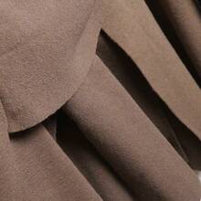 ZEVITY Women Vintage Solid Color Knotted Shawl Design Cardigan Knitting Sweater Coat Long Sleeve Buttons Casual Cape Jacket Tops CT11145 - Khaki - View 8