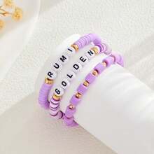 Rumi Anime Necklace Set Rumi Zoey Mira Inspired Merch Earrings Friendship Bracelet Cosplay Gift Women Men