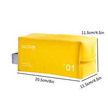 1 حقيبة مستحضرات تجميل شفافة بشكل أوكتاجون من الجيلي، منظم للسفر، حقيبة مكياج ملونة بألوان الحلوى، حقيبة غسيل للسفر للرجال والنساء، سعة كبيرة، مقاومة للماء