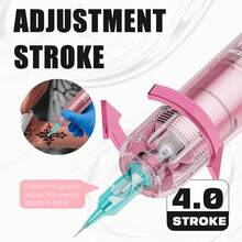 Neebol Tattoo Gun ,Wireless Tattoo Pen , Cordless Rotary Tattoo Equipment With Display Screen, Portable Design, 2000mAH Battery, Tattoo Machine Tattoo Supplies For Beginners, Masters And Enthusiasts, Holiday Gifts For Boyfriend And Girlfriend - Pink - View 6