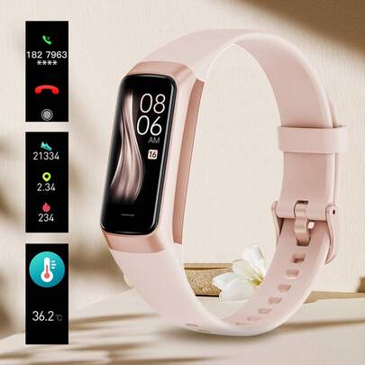 Smart Watch 1.1 Inch Full Touch Art Men's Watch Women's Watch And Call Function/Waterproof/Fitness/Tracking Watch/Pedometer/Distance/Calories/Long Life/Sleep Record/Multiple Exercises