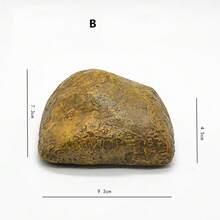 1 pieza Caja de llaves de piedra realista, caja de llaves oculta para patio exterior, decoración pequeña de resina de piedra, accesorio oculto para el hogar - Multicolor - Ver 15