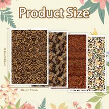 1 PC Gorgeous Abstract Oil Painting Series Pattern Soft Ceramic Earrings Water Transfer Paper Color Painting Leopard Handmade Clay Disposable Water-Soluble Stickers - Multicolor - View 5