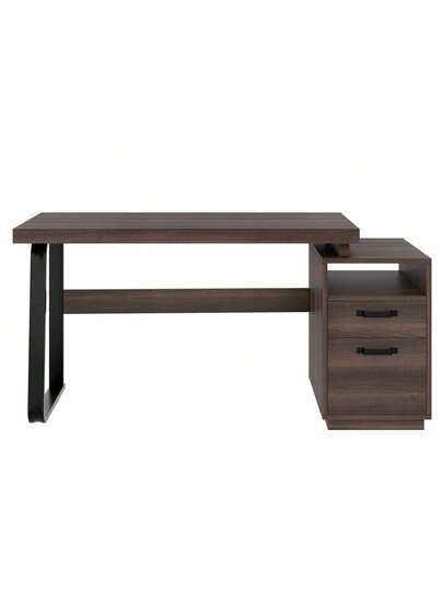 Moderne Minimalist Bureau Measuring 135 54 Cm, MDF Desktop Surface High Quality Steel Tubing, Load Capacity Multifunctional Storage Silent Drawer, Filing Cabinet view 9