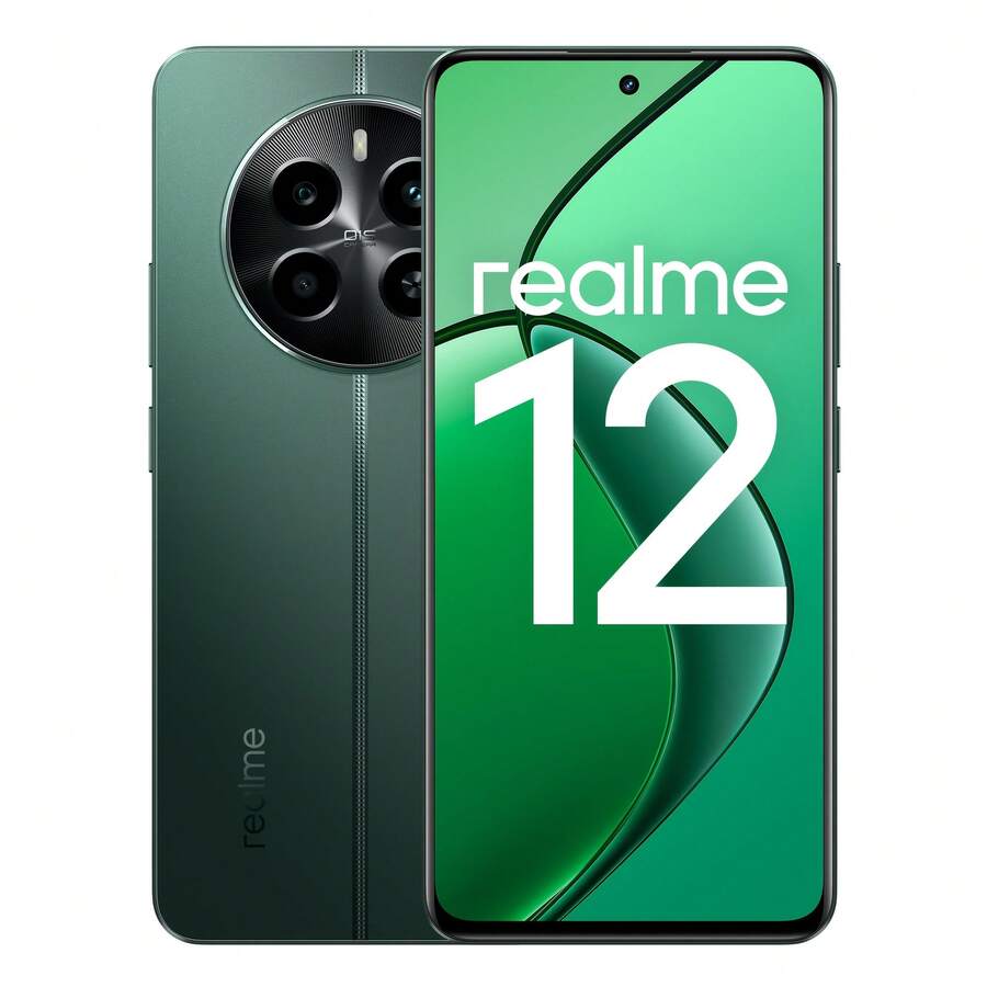 Realme 12 4G 智能手机全球版 8GB+256GB，5000mAh 大电池，Android 14 智能手机，LYT600 0lS 人像相机，高通骁龙 685 SM6225-AD，AMOLED Ultra 显示屏 - 120Hz 流体屏，主摄像头为索尼 LYT-600 0lS。 - 綠色 - 查看 1