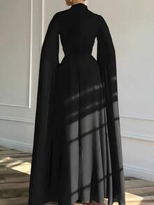 Mono formal para fiesta de boda, banquete, invitado de boda primavera negro - Negro - Ver 3