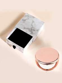 1pc/2pcs Portable Double-Sided Metal Folding Mirror, High Definition Makeup Handheld Compact Mirror,Makeup,Cheap,Room Decor,Vanity,Travel,Bedroom,Makeup Accessories,Mirror,Vanity Mirror,Mini Mirror,Compact Mirror,Mirror Small,Hand Mirror