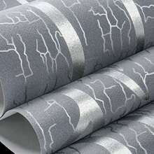 1 Rolo Papel de Parede Minimalista Moderno Cinza Escuro | Adequado para Sala de Estar, Cozinha, Quarto, Dormitório, Renovação de Móveis, Revestimento de Parede Estético, Padrão Geométrico e Listrado, Papel de Parede com Desenho Ondulado, Adesivos de Parede, Decoração de Parede, Decoração de Quarto, Decoração de Dormitório