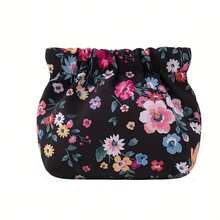 1 Piece Travel Waterproof Printed Storage Bag, Mini Makeup Bag With Key And Lipstick Coin Purse - Perfect For Carrying - Phong cách anh đào hồng - Xem 4