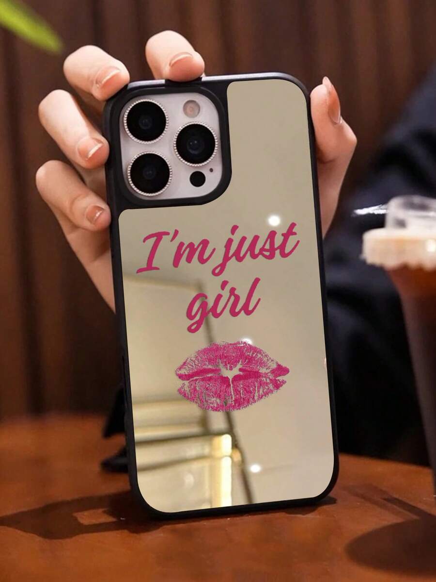 Funda de teléfono a prueba de golpes con estampado de labios rojos, compatible con teléfonos Galaxy - Multicolor - Ver 1