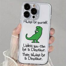 Funda de Teléfono Única con Tema de Dinosaurio - Funda Transparente de TPU Suave Premium Resistente a los Golpes Adecuada para iPhone 17, 16, 15, 14, 13, 12, 11 Pro Max, así como 16, 14 Plus, 12 Mini, X, XS Max, XR, 8 y 7 Plus. Ajuste Delgado para Uso Diario - 1 pieza - Ver 2