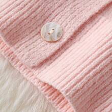 Women's Gradient Color-Block Hooded Sweater Cardigan - Cropped Button-Front Jacket With Chest Pocket, Medium Stretch For Fall/Winter Layering, Soft White To Tones (Office To Casual Outfits) - Easy-Care Sweater Gym Clothes Women Leggings Winter Clothes For Women Glowmode - 黃色 - 查看 2